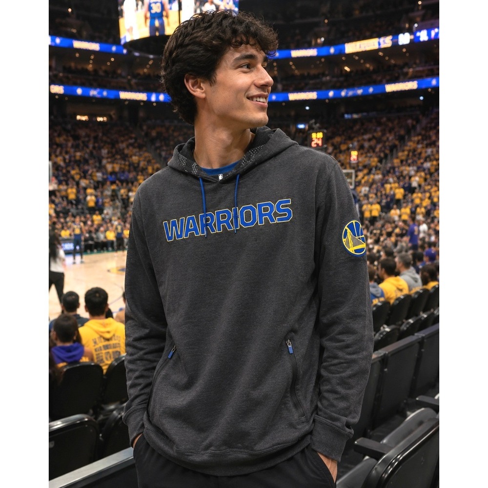 Fanatics Golden State Warriors NBA Hoodie Charcoal‎ Gray Mens Large A017007